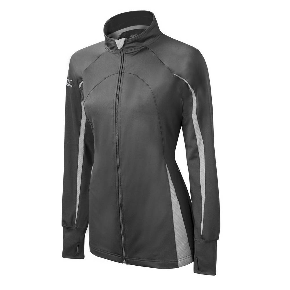 Mizuno Elite 9 Focus Full-Zip Női Jacke Szürke FVL193560